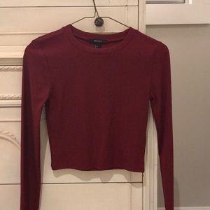 Red tight fitted long sleeve